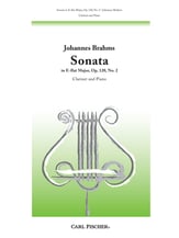 SONATA #2 IN E FLAT MAJOR OP.120 CLARINET SOLO cover